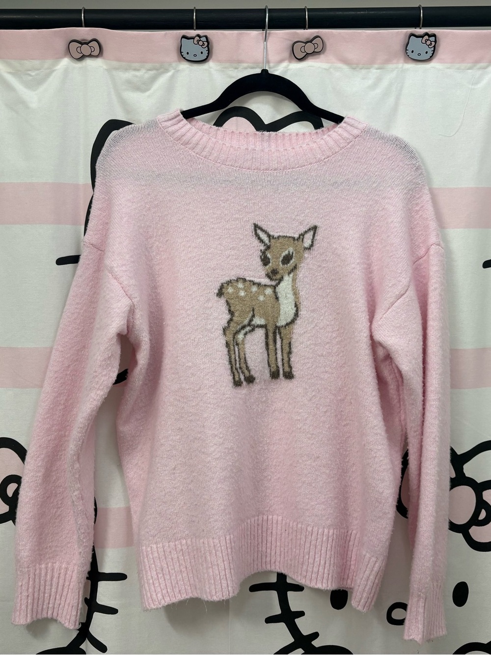 No Boundaries Light Pink Crewneck Sweater